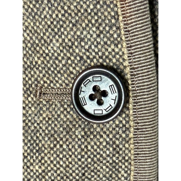 Etro Milano Men’s Briseide Blazer Jacket Brown Angora Cashmere Lana Sz 50 - Picture 6 of 14